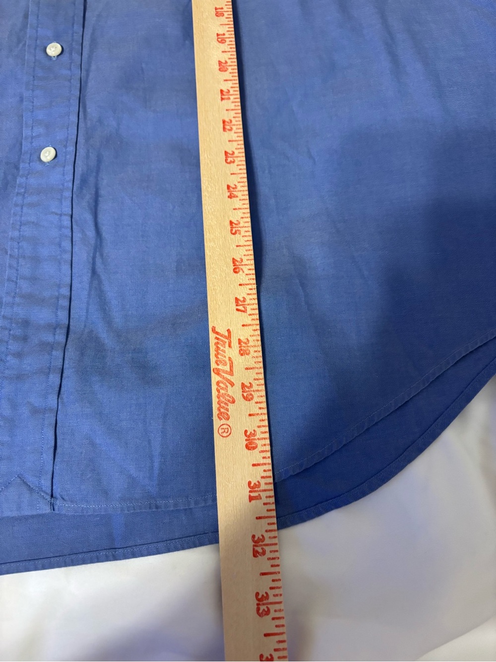 Ralph Lauren Yarmouth 17 33 Blue Oxford Button Down Shirt XL - Picture 4 of 7